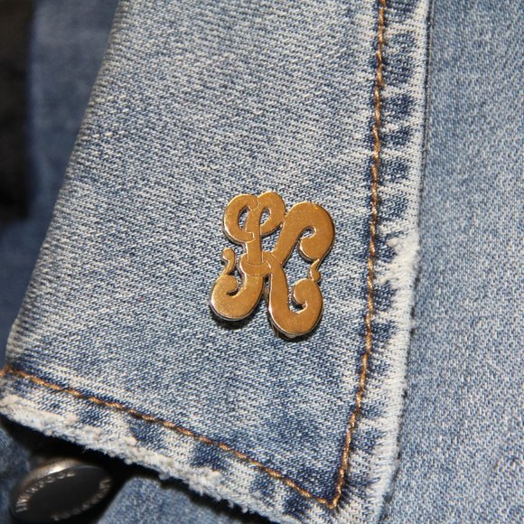 Vintage 14 k Gold “K” Initial Pin - Picture 1 of 11